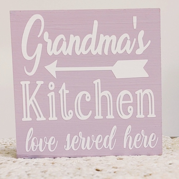 Handmade Tiered Tray Decor/Mini Wood Sign/Grandma's Kitchen/Home Decor/Gift - Picture 1 of 1